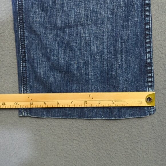 Ariat Jeans Women's 28R Blue Trouser Mid Rise Stretch Outseam Ella Wide Leg - Picture 9 of 13